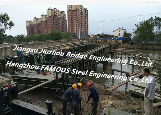 China Portable Bailey Truss Bridge Portable Metal Rural Flood Disaster Damaged Repair supplier