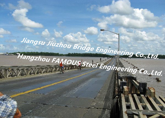 China Long Distance City River Crossing Bridge Pre-assembled Multi Span Steel Bailey Construction supplier