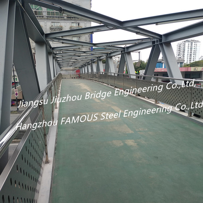 China Trail Prefabricated Pedestrian Bridges Over Roads , Pedestrian Flyover Urban Traffic Solution supplier