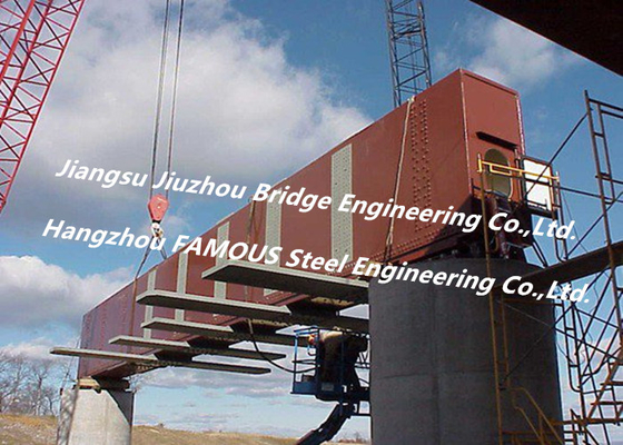 China Structural Formwork Steel Box Girder Bridge , Girder Rail Bridge High Strength Segmental supplier