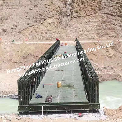 China Prefab Project Delta Bridge Truss Temporary Bailey Light Q345B Steel Structure supplier