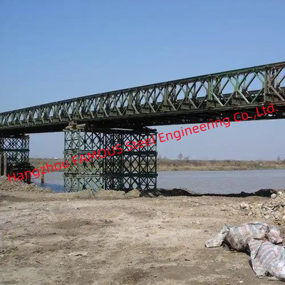 China Single Lane Steel Bailey Bridge Rental Prefabricated Modular Shoring System Support CB200 supplier