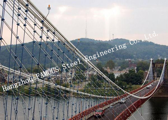 China Portable Steel Bailey Suspension Structural Bridge for Public Transportation supplier