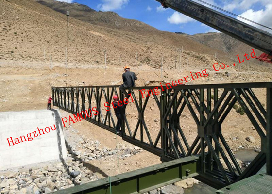 China Heavy Loading Capacity Modular Steel Bailey Bridge Great Stability Long Fatigue Life supplier
