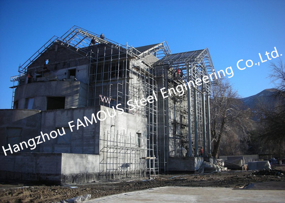 China Light Weight Steel Structure Villa House Pre-Engineered Building Construction With Cladding Systems supplier
