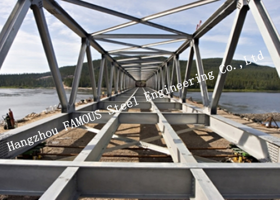 China Prefabricated Q355 Steel Modular Steel Bailey Bridge Galvanized For Traffic Construction supplier