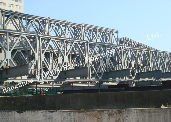 China Galvanized Q235B Prefabricated Steel Bailey Bridge Multi Span Construction supplier
