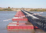 Flood Control Temporary Floating Bridge Steel Emergency Rescue Channel JIS Standard