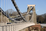 Pre-engineered Wire Suspension Bridge For Transportation Customized Overcrossing
