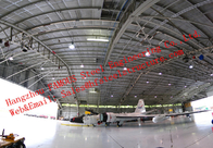 Water Proof Insulated Prefabricated Steel Structure Aircraft Hangar For Private Usage