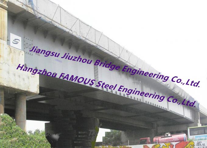 Large Span Steel Box Girder Bridge Temporary Structural Complex Interchange Metal Frame