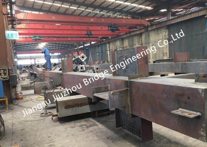 Large Span Steel Structure Construction Prefab Box Column Members Customized