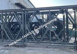 China Blue Steel Bridge Components Steel Structure Acrossing River Q345B - Q460C Grade supplier