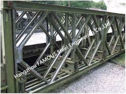 China 4.5m X 3.5m Hot Dip Galvanized  Bailey Bridge Panel For Emergency Situations supplier