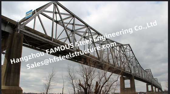 China Single Lane Galvanized Steel Bridge Prefabricated  Modular 20ton 40ton Truck Load supplier