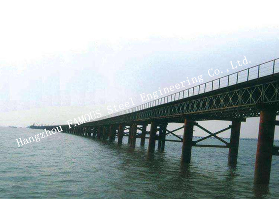 China Structural Steel Bailey Bridge , Road Highway Construction Army Bailey Bridge Military supplier
