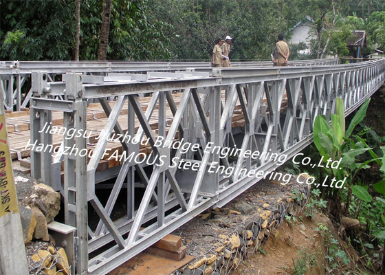 China Portable Steel Bridge Parts Metal Pre Engineered System Support CE/ASTM Standard supplier