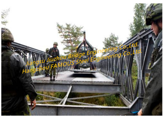 China Lightweight Army Military Bailey Bridge Temporary Or Permanent Steel Structure Composite Panel supplier