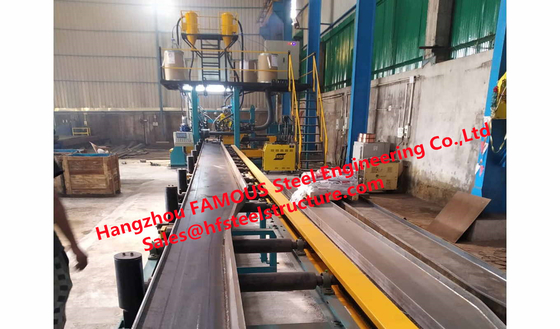 China General Structural Steel Construction Process Cutting Splicing Welding Polishing Shot Blasting Coating Treatment supplier