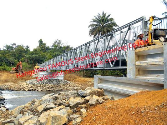 China Modern Structural Galvanized Steel Bridge Single Span Construction Easy Installation supplier