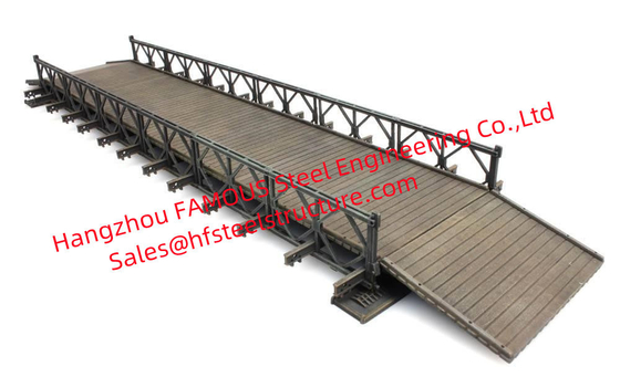 China Custom Metal Structural Steel Fabrication For Portable Steel Bridge Frames supplier