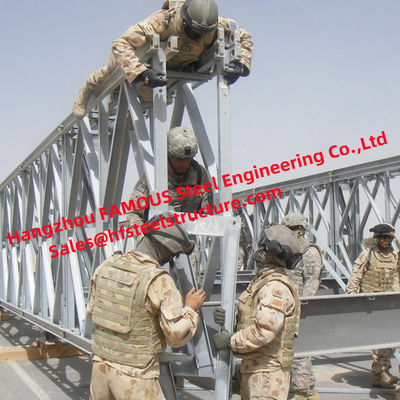 China Painted Portable Bailey Bridge Width 4.2m Enhancing Infrastructure Development supplier