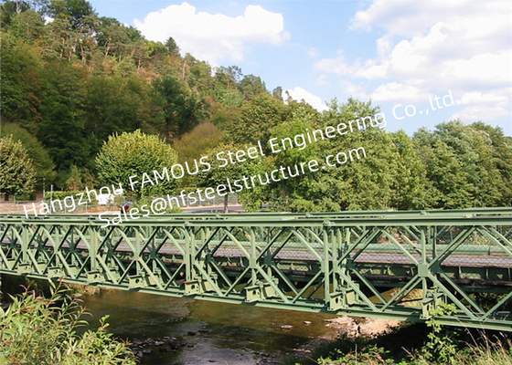China Easy Installation 4.2m Width Military Bailey Bridge With Truss Structure supplier