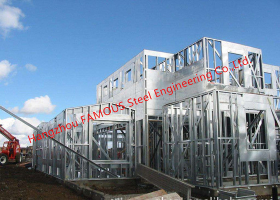 China Galvanized H- Beam Steel Structure Framing Systems For Workshop or Villa House supplier