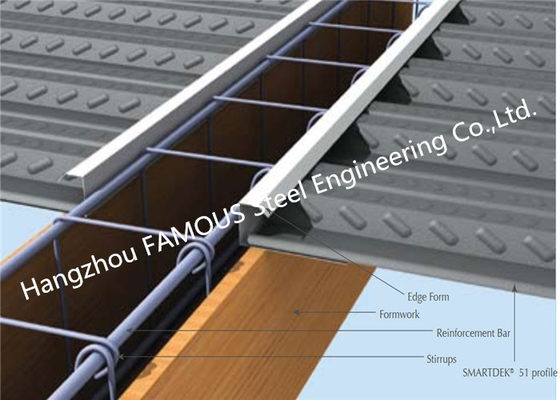 China Bond-dek Metal Floor Decking or Comflor 80 , 60 , 210 Composite Floor Deck Equivalent Profile supplier