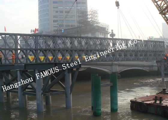 China Q345B Pre Engineered Modular Steel Bailey Bridge Heavy Capacity Long Fatigue Lifespan supplier