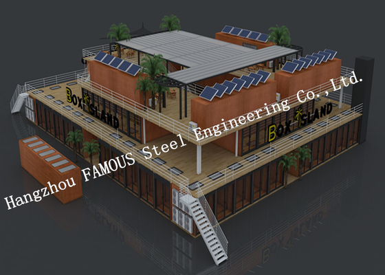 China Customised Modular Prefab Container House For Shopping Center Or Coffee Bar supplier