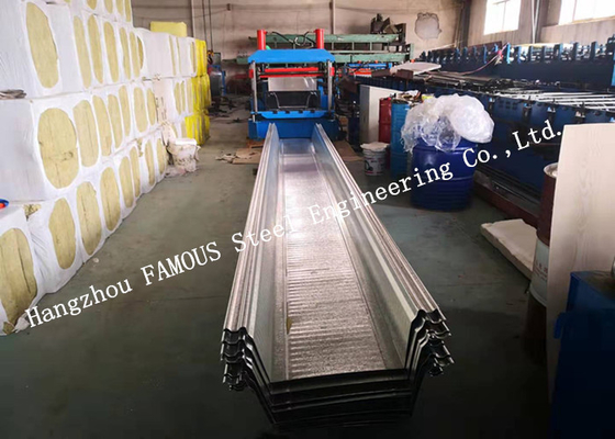 China Multiple Production Lines Comflor 210 Metal Floor Decking Galvanized Steel Composite Slab supplier