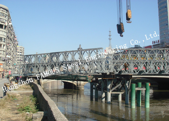 China Galvanized Bailey-Steel-Truss-Arch-Bridge with Variable Height supplier
