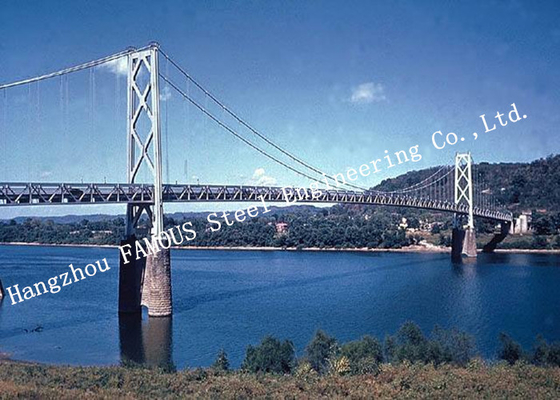 China Q345b Modern Suspension Bridge Prefabricated Steel Structural Cross River Cable Bridge supplier