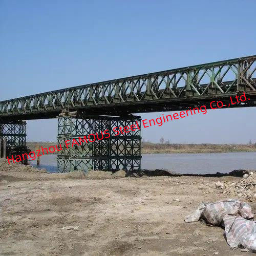 Single Lane Steel Bailey Bridge Rental Prefabricated Modular Shoring