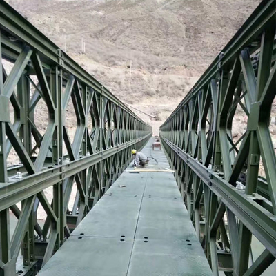 20m-60m Steel Bailey Bridge for Hot-dip Galvanized Applications supplier