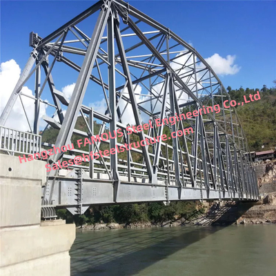 3-20m Width Steel Truss Bridge Interconnected Triangles For Pedestrian supplier