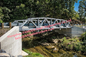Amphibious Steel Truss Bridge , Truss Suspension Bridge Hot Dip Galvanized Surface Protection supplier