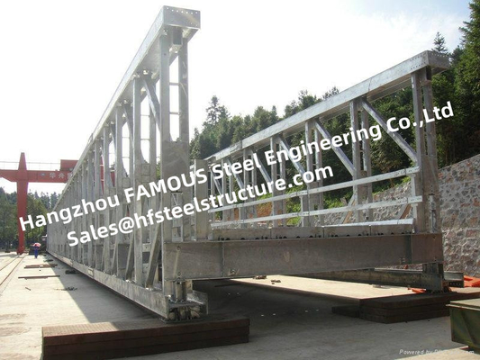 Silver Galvanized Steel Bridge with Customized Load Capacity supplier