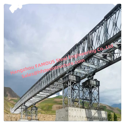 Silver Galvanized Steel Bridge with Customized Load Capacity supplier