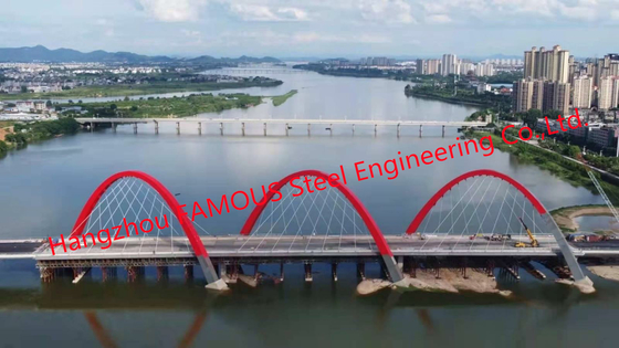 Steel Arch Bridge with High Load Capacity for Bridges with Sidework for Construction Bridge supplier