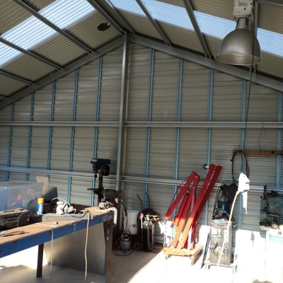 White Galvanized Steel Purlins Earthquake Resistance ≥8 Grade supplier