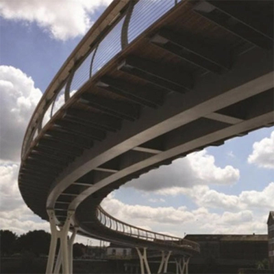 Single Lane Steel Box Girder Bridge Multi Span Steel Pedestrian Bridge supplier