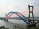 Highway Railway Wire Suspension Bridge , Arch Suspension Bridge Modular Frames Dual Purpose supplier