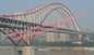 Highway Railway Wire Suspension Bridge , Arch Suspension Bridge Modular Frames Dual Purpose supplier