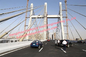 Road Wire Suspension Bridge Steel Clear Span Q345B - Q460C Grade Public Transportation supplier