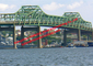 Sea Span Structural Steel Bridge , Steel Beam Bridge Metal Truss Construction supplier