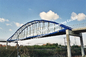 Truss Girder Structural Steel Bridge , Platform Arch Steel Bridge For People Walking Runway Passing By supplier