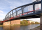 High Wind Resistance Steel Truss Pedestrian Bridge Galvanized Surface Treatment supplier