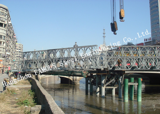 Galvanized Bailey-Steel-Truss-Arch-Bridge with Variable Height supplier